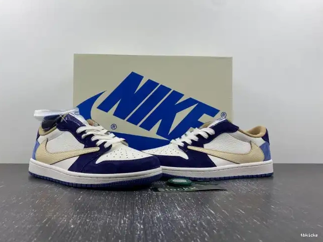 Reps TBK X JORDAN TRAVIS CUSTOM AIR 1 DM7866-808 SCOTT 0520